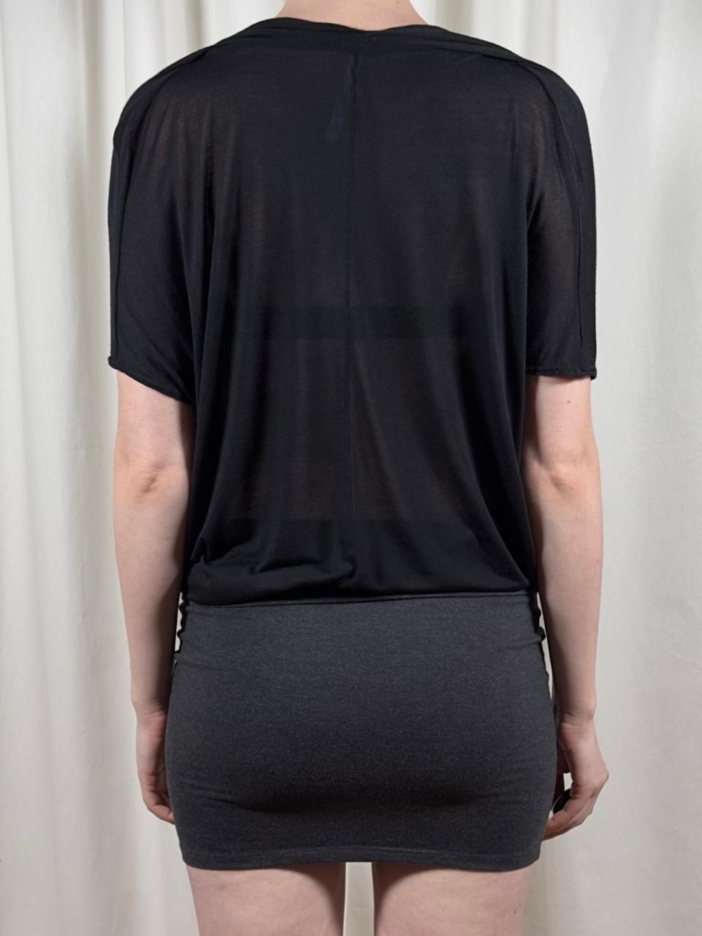 Open Front Drapey Tee - Picture 5 of 8